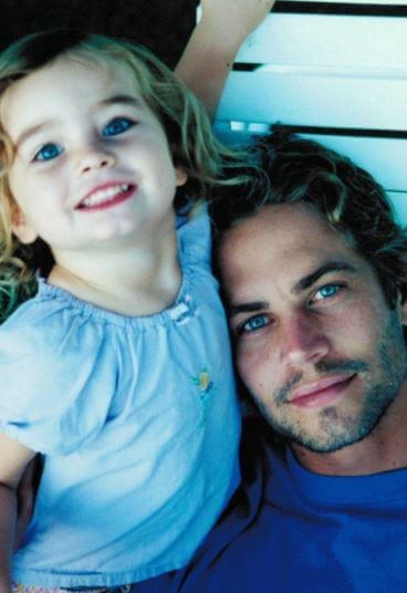 Meadow with her father in her childhood